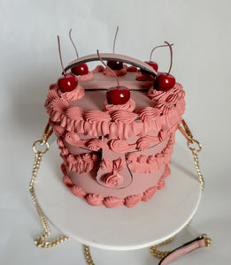 Round bucket cake purse